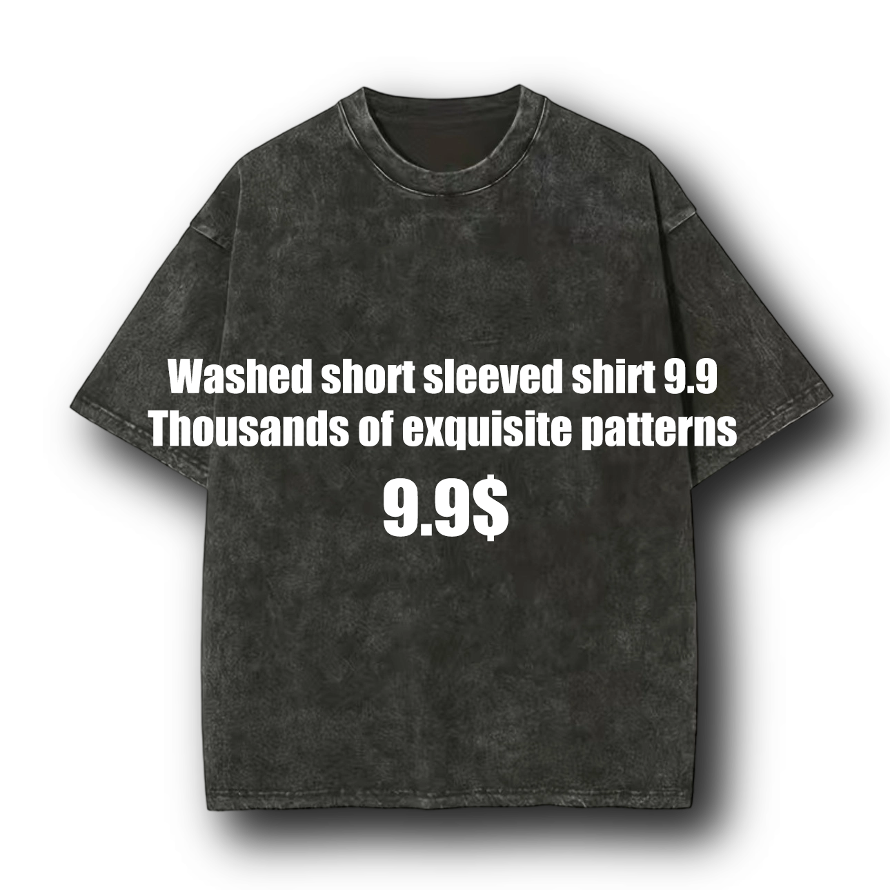 Washed short sleeved shirt