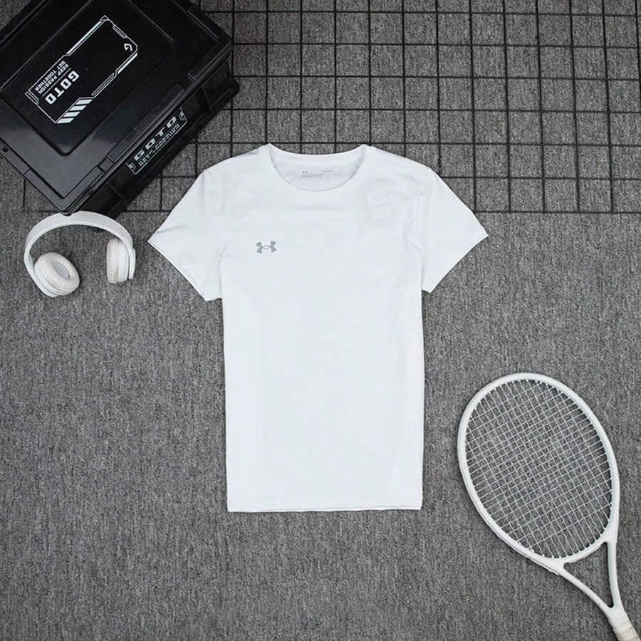 Under Armour Men's Short Sleeve T-Shirt, Summer New Sports Fitness Training Casual Comfortable Breathable Crew Neck 21500513-0011:1