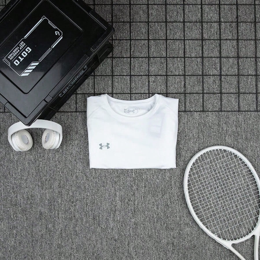 Under Armour Men's Short Sleeve T-Shirt, Summer New Sports Fitness Training Casual Comfortable Breathable Crew Neck 21500513-0011:1