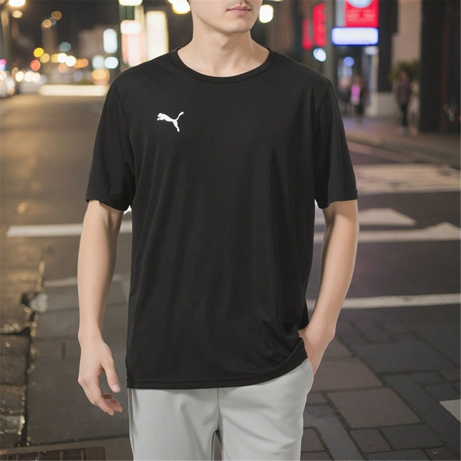 Puma TeamRISE Matchday Short Sleeve Jersey, Loose Fit T-Shirt For Running, Gym, Workout, Boyfriend Style Mend Size Down1:1