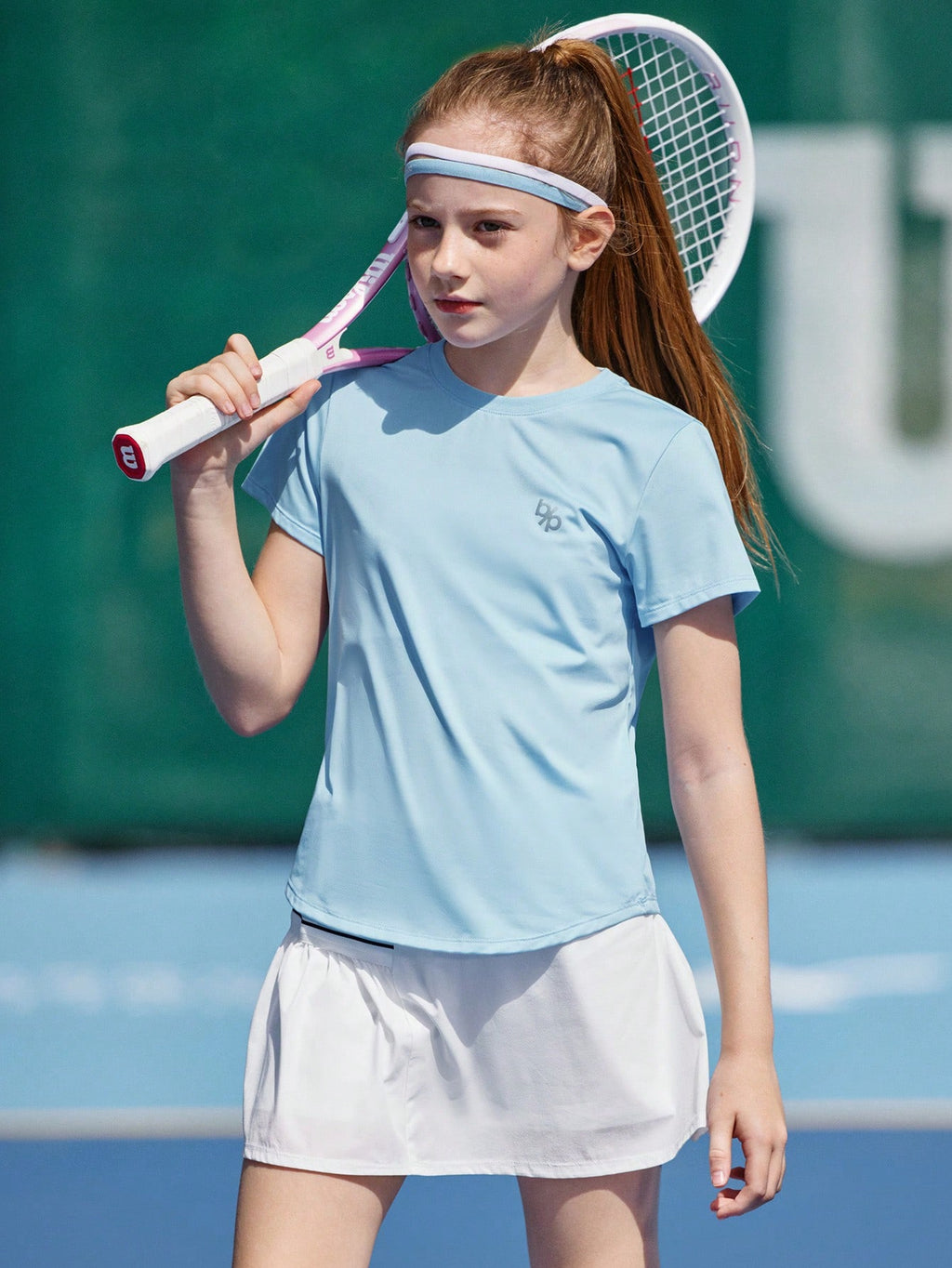 Balabala Girls' Quick-Dry T-Shirt, 2025 Summer Tween Girl Sport Top1:1