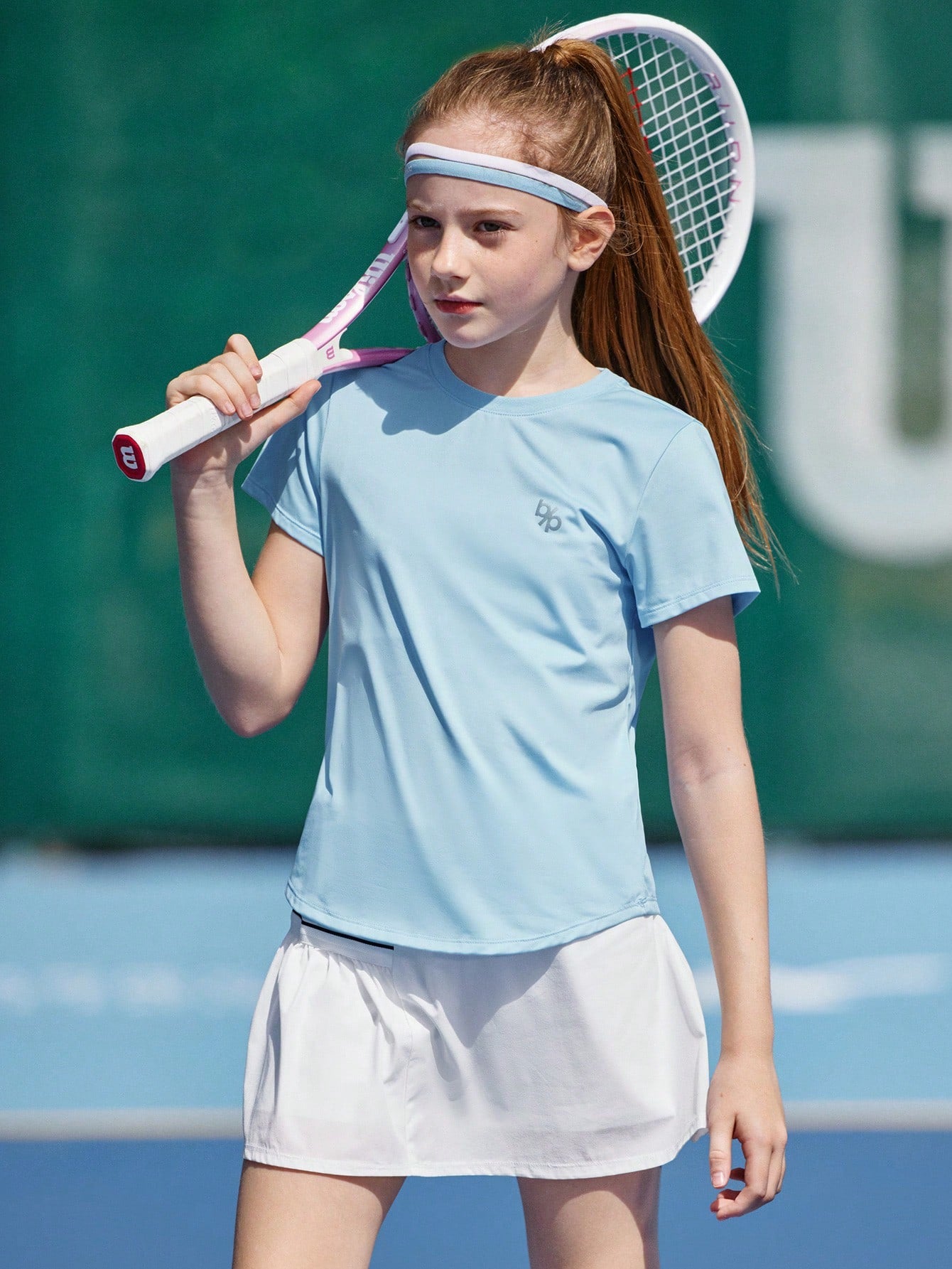 Balabala Girls' Quick-Dry T-Shirt, 2025 Summer Tween Girl Sport Top1:1