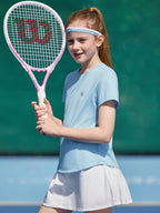 Balabala Girls' Quick-Dry T-Shirt, 2025 Summer Tween Girl Sport Top1:1