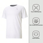 Puma T-Shirt Men's Short-Sleeved Running Casual Sports T-Shirt Loose Breathable Round Neck Short-Sleeved 520759-021:1