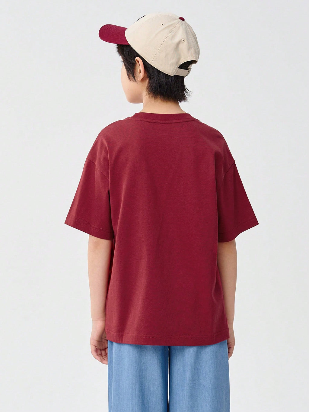 Balabala Kids Tween Boys' Short-Sleeve T-Shirt, Classic Letter Design T-Shirts1:1