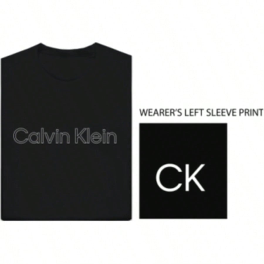 Calvin Klein Men's Short-Sleeve Crewneck T-Shirt With Letter Print | Style 40DC816-0101:1