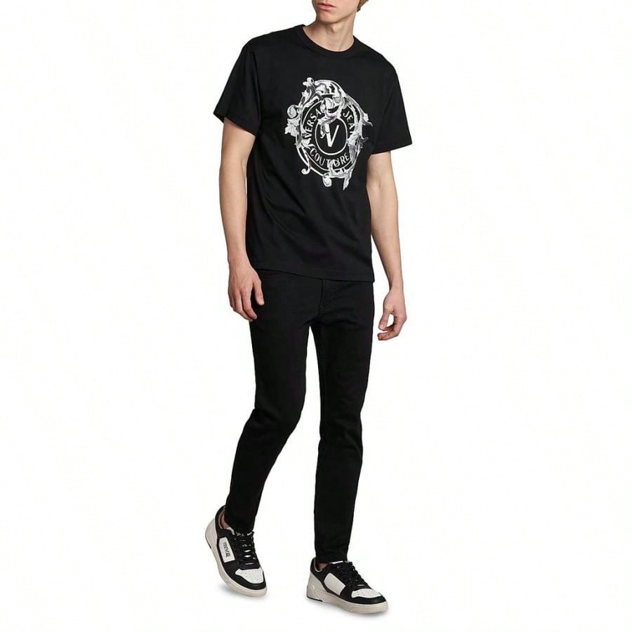 Versace Barocco Logo Crewneck T-Shirt |  | Men Sports Tees & Tanks1:1