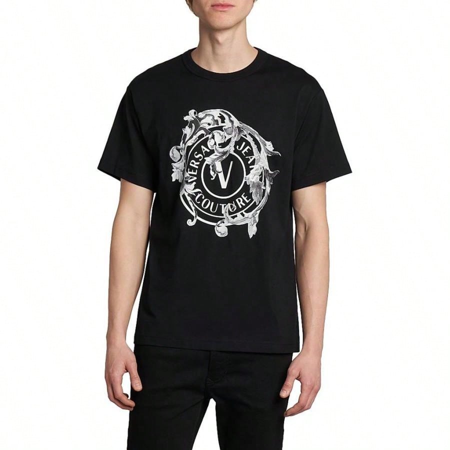Versace Barocco Logo Crewneck T-Shirt |  | Men Sports Tees & Tanks1:1