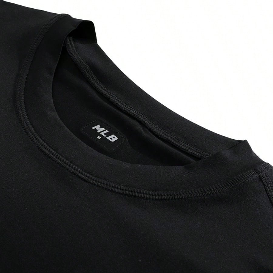 MLB Men's And Women's T-Shirts BASIC MEGA LOGO OVER FIT WATER T-SHIRTS Daily Casual Outdoor Sports Comfortable Soft Short-Sleeved T-Shirt 3ATSB0853-50BKS1:1