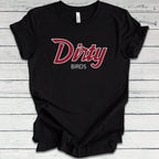 Dirty Birds T-Shirt  Fan Of Atlanta Football T-Shirt  Atlanta Shirt  Falcons Tee  Di Print  Uni Jersey Short Sve Tee220G Heavyweight 100% Cotton T-Shirt. With Butterfly Print Graphic, Suitable For Boys Girls And Men Women Cropped Round Neck Motivational S