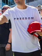 Men's Cotton T-Shirts, Comfortable Fabric, Freedom T-Shirts, Freedom Flag Shirts, Thank You Charlie, Voice Of A Generation T-Shirts, Sweatshirts, Gifts For Him/Her, 1:1