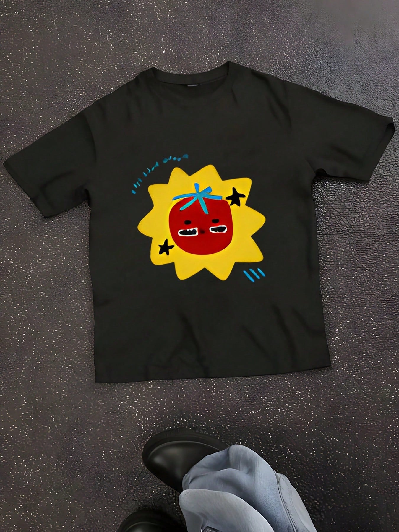 2025 South America NewPrinted Scuffers Men Tshirt Women Surf Vacation T-Shirt Luxury Brands Street Short Sleeves Top Tee1:1