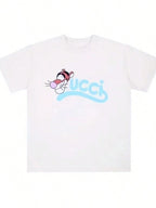 2025 Fashion Women's T-Shirt Brand Short SLEEs Ve Alos Print Tshirt Clothing Tee Luxury  Men T Shirt Print Y2k Streetwear Tops1:1