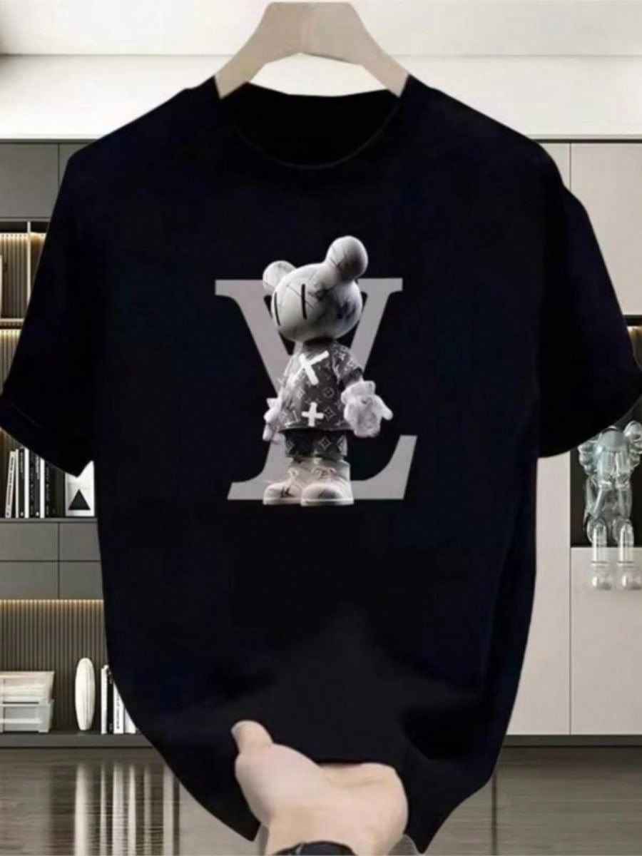 Y2k Men Men Clothes Luxury Brand UniSexs Round Neck Tee Tops T-Shirts Cotton Soft Trendsss Y1:1