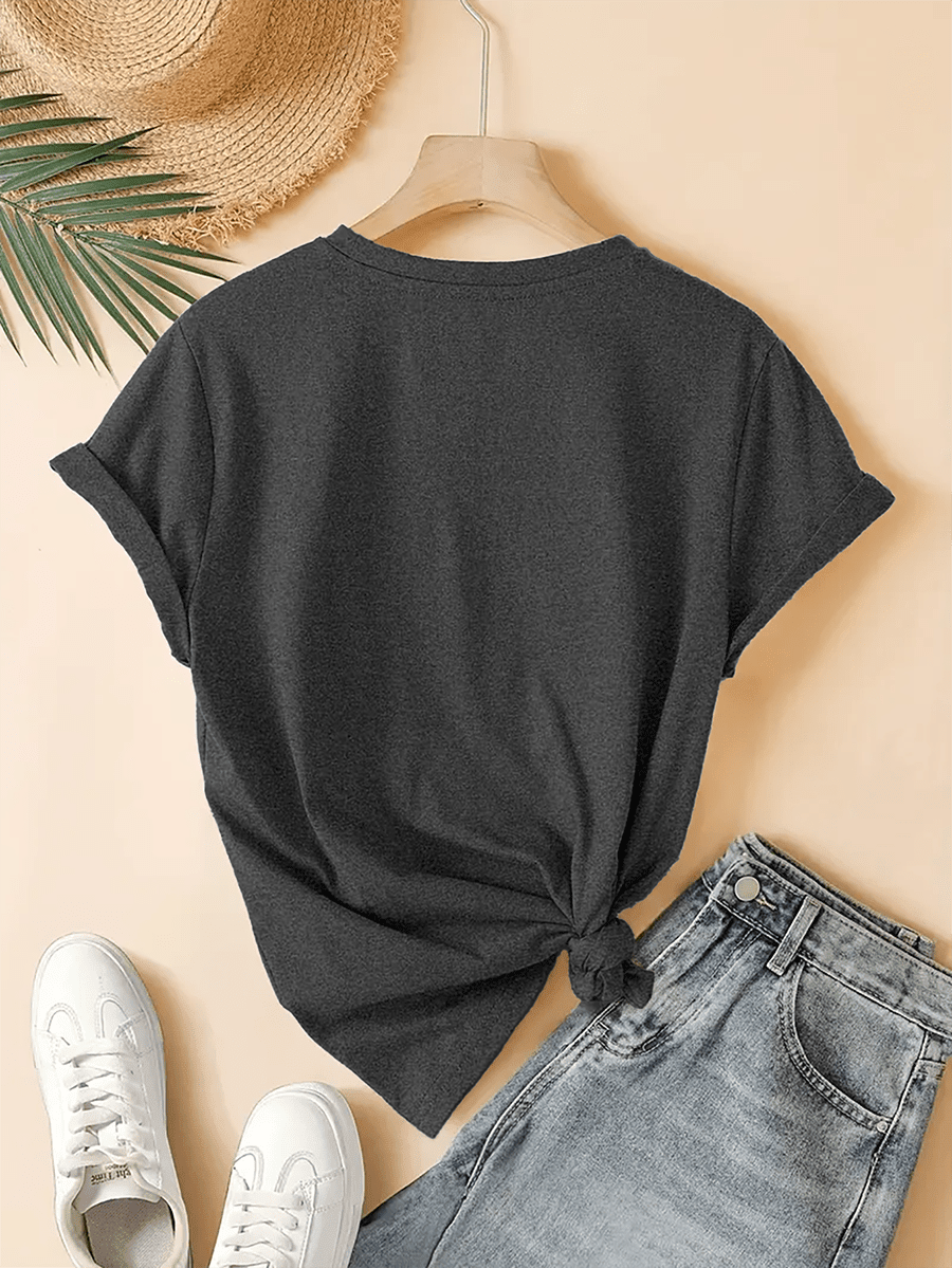 1Pcs Women's "God Is Good" Christian Shirt, Religious Women's T-Shirt, Bible Verse Shirt Gift, Casual Round Neck Short-Sleeved Church Attire, Inspirational Religious Clothing Suitable For Everyday Wear, Creative Christian Gift, Polyester Blend Fabric, Mac