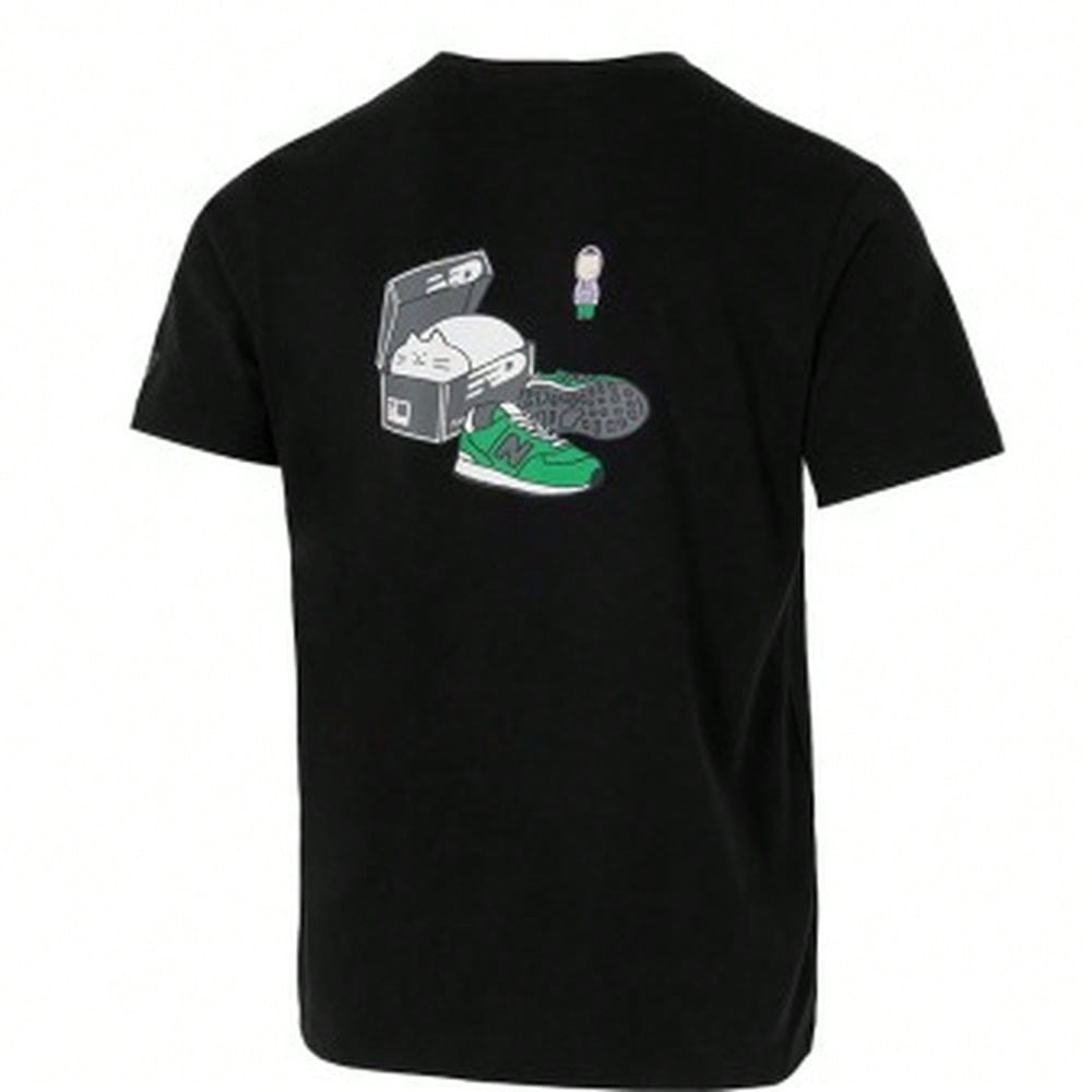 New Balance Summer Neutral Short-Sleeved T-Shirt AMT52343-BK1:1