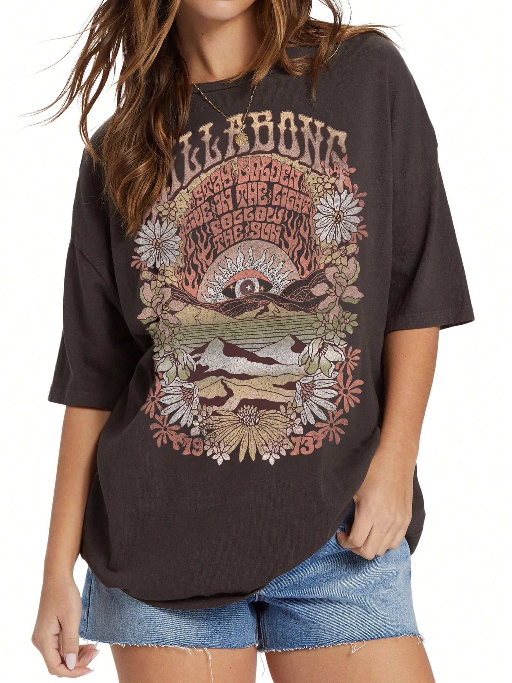 Billabong Golden Times Oversize Graphic Tee1:1