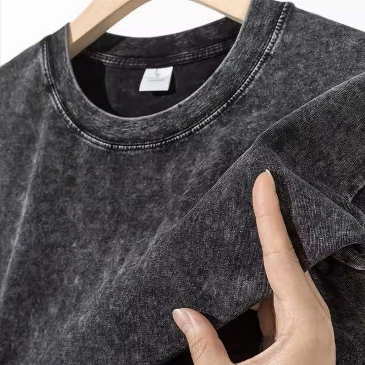 Gachiakuta x Trashcore Rebellion – Oversized Graphic Tee with Street Curse Energy & Dirty Halo Wash