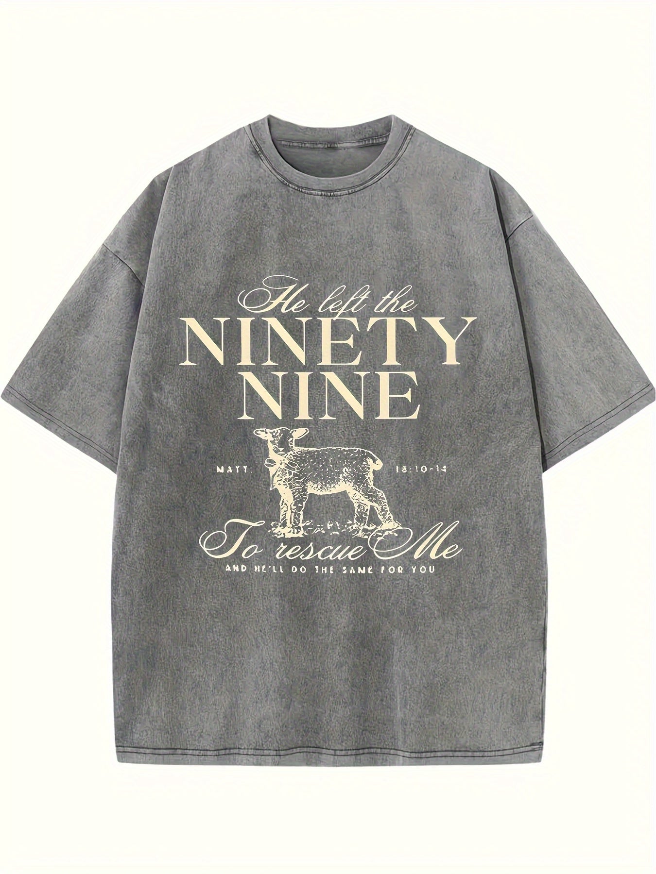 Men'S Retro Washed T-Shirt | 230g Thick, Round Neck, Short Sleeve, Machine Washable, Casual Street Style, Loose Fit for Spring Summer