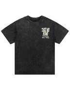 Eyesoul Take Me Home Dirtyfit T-Shirt Short-Sleeved Washed Denim Fashion Summer Cotton Stylish Design Tee