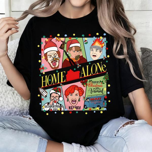 [ Egg Tart Orientation ] Ladies' Christmas-patterned round-100% Pure Cotton T-shirt with "Merry Christmas, You dirty Guy" design, comfortable, soft, versatile and suitable for all seasons T-shirt