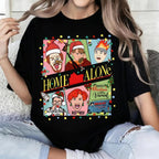 [ Egg Tart Orientation ] Ladies' Christmas-patterned round-100% Pure Cotton T-shirt with "Merry Christmas, You dirty Guy" design, comfortable, soft, versatile and suitable for all seasons T-shirt