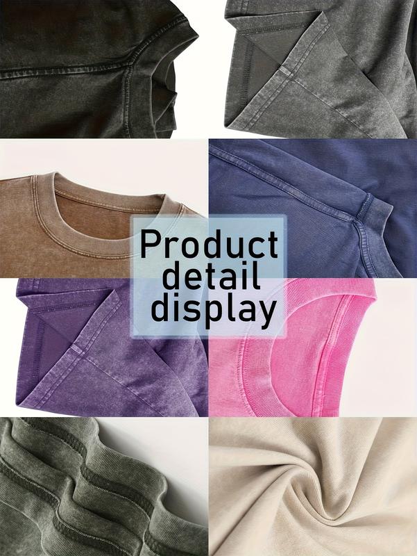 Men's Vintage Washed Cotton T-Shirt - "Dirty Hands Clean Money" Graphic Print, 230g Crew Neck Short Sleeve, Casual Street Style, Machine Washable Spring/Summer Comfort Top 90s  graphic  tees