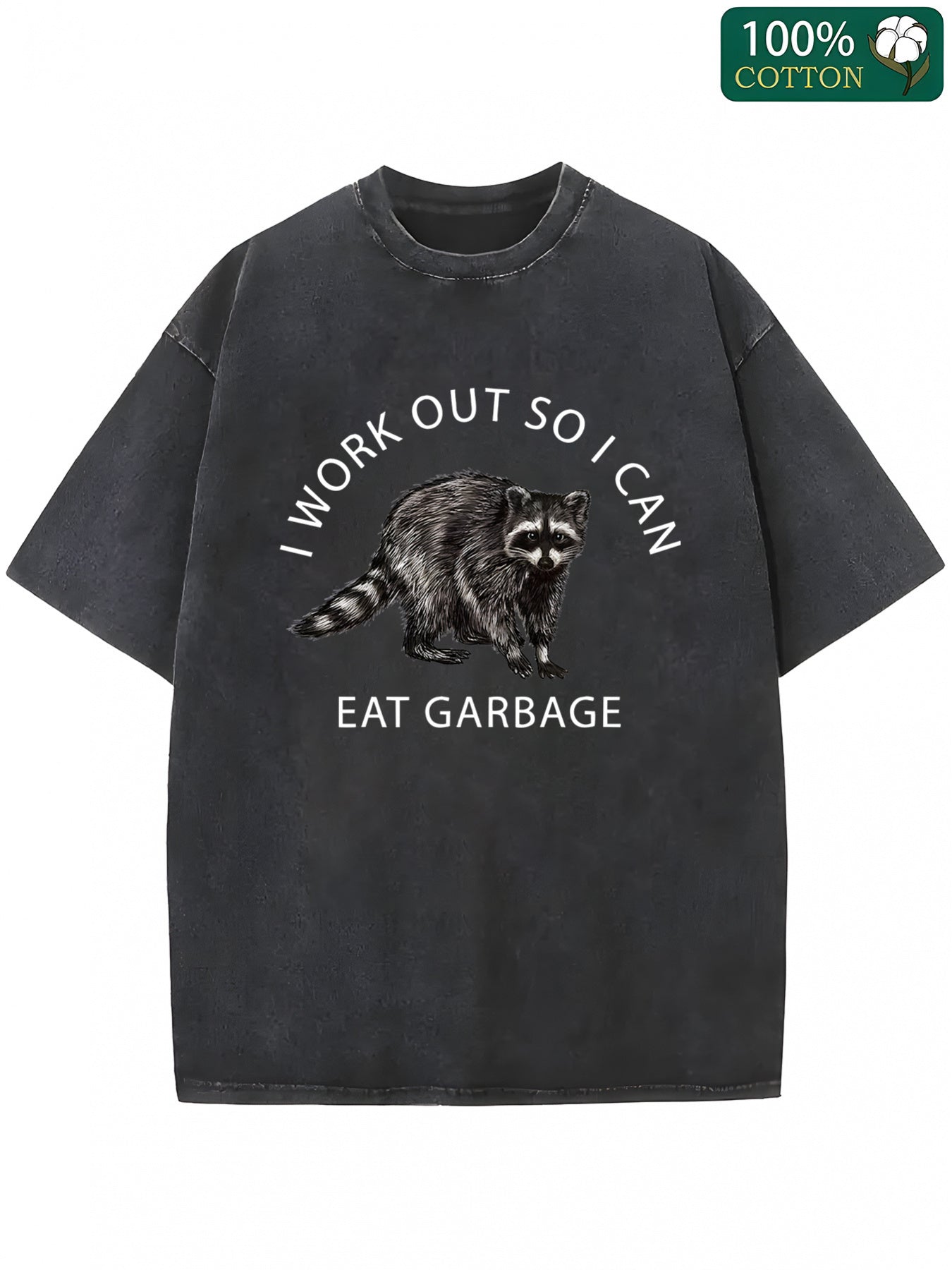 1pc, Washed Printed 230g, I Work Out So I Can Eat More, High Quality Batik Cotton Vintage fashion Brand, Proper Thickness for Summer, Holiday Gift.