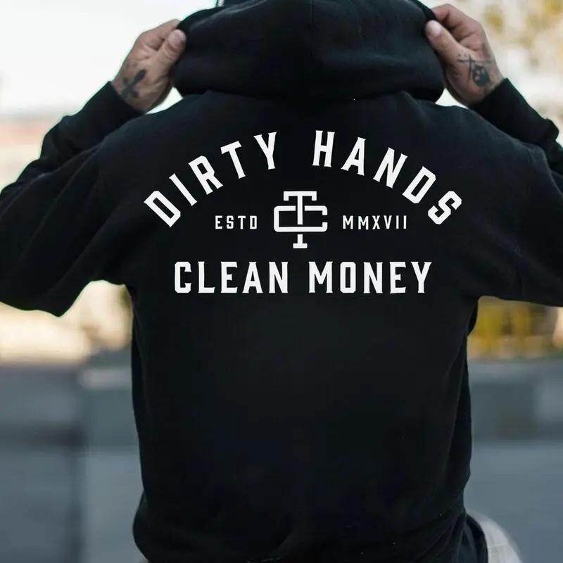 Trending Mechanic Unisex Shirt, Hoodie, Sweatshirt for Workwear Streetwear, Back Side Printed, ESTD MMXVII, Work Hard Dirty Hands Clean Money
