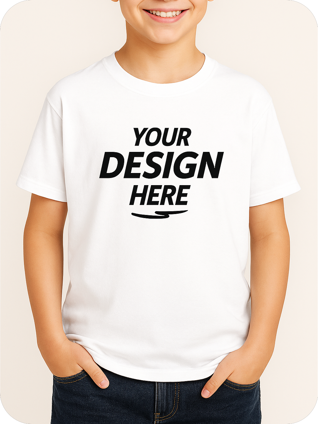 Children's 100% cotton T-shirts are suitable for ages 3-10.