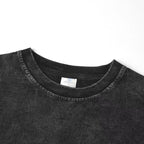 Fashionable 100% Cotton Washed Distressed Colored T-Shirt