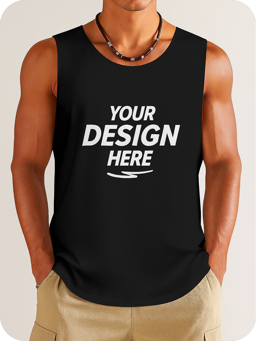 100% Cotton Men's Vest