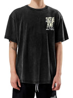 Eyesoul Take Me Home Dirtyfit T-Shirt Short-Sleeved Washed Denim Fashion Summer Cotton Stylish Design Tee