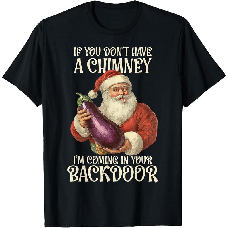 Funny Dirty Christmas Inappropriate Christmas Dirty Santa T-Shirt