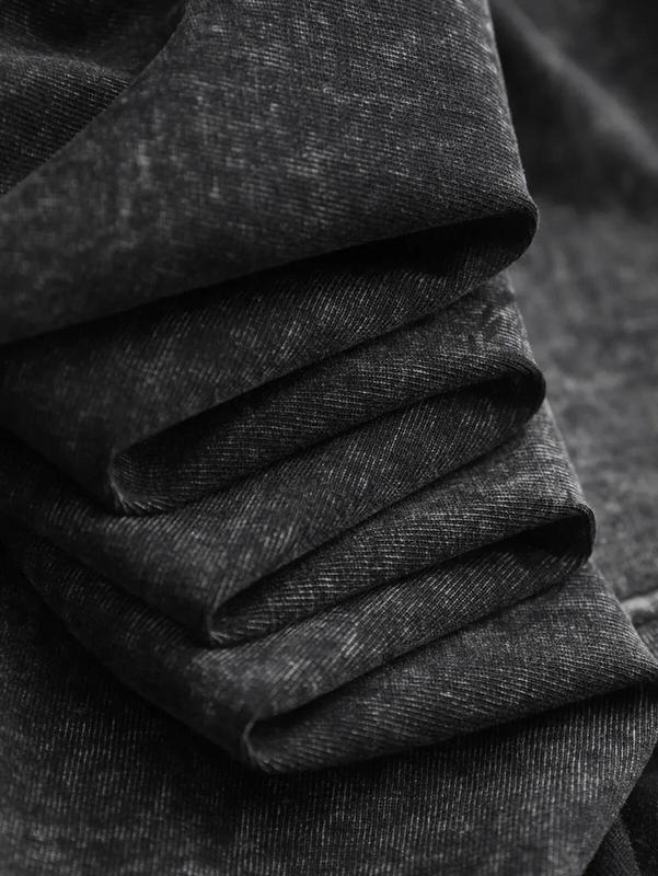 Eyesoul Take Me Home Dirtyfit T-Shirt Short-Sleeved Washed Denim Fashion Summer Cotton Stylish Design Tee