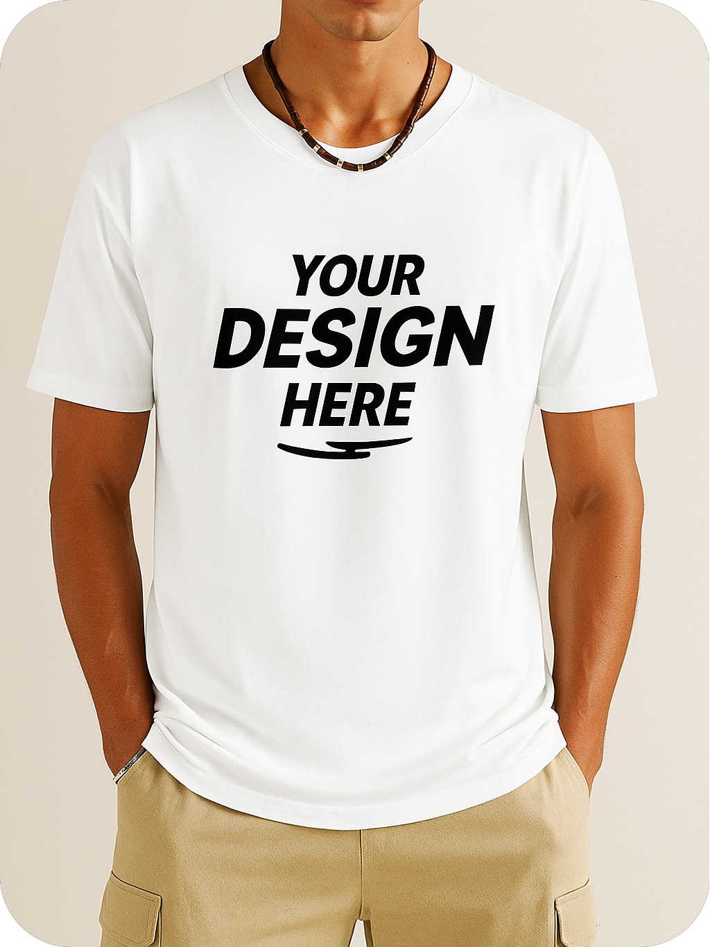 Comfortable Colored 100% Cotton Men's T-Shirt