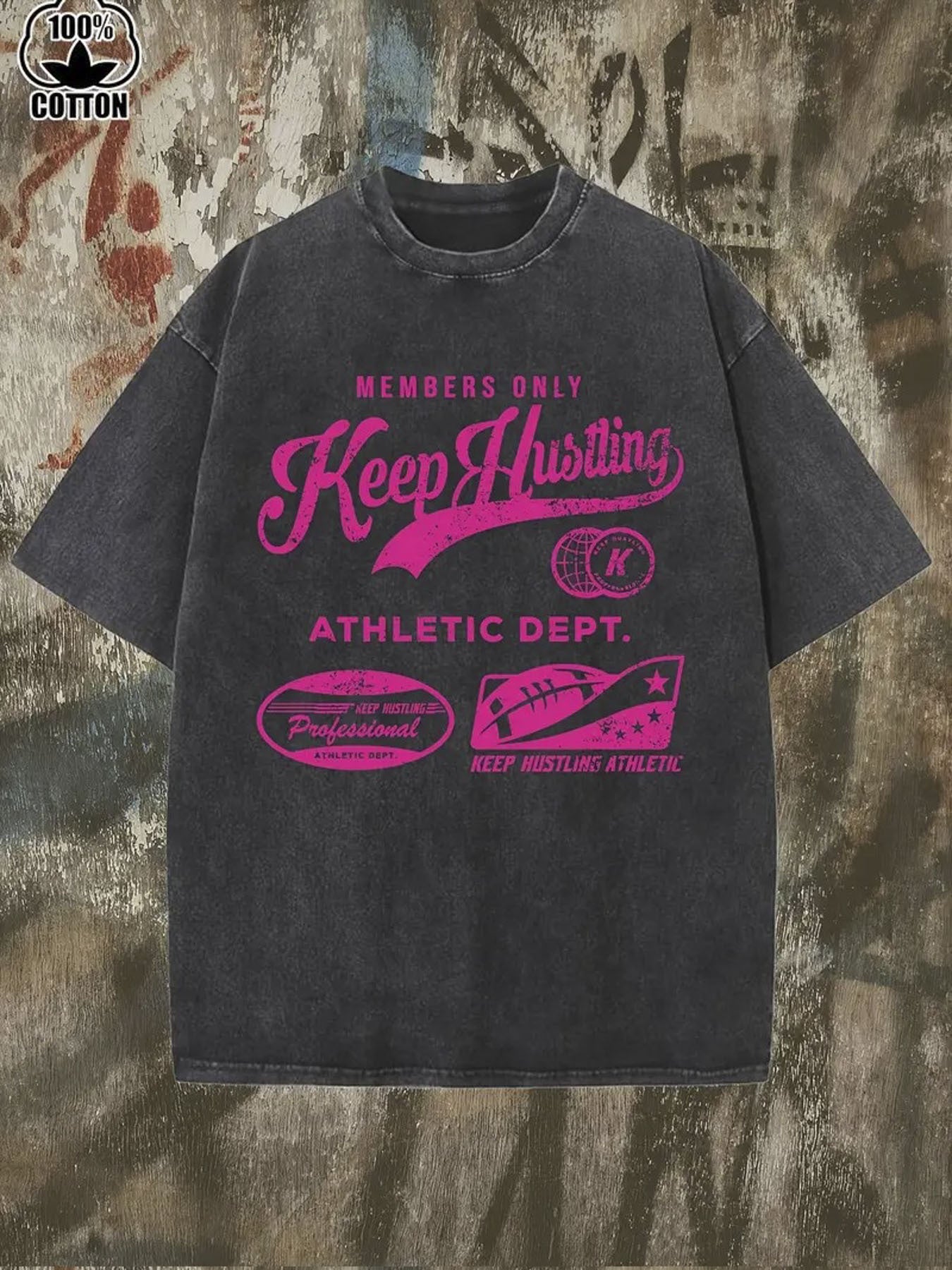 Men's 230g Washed Cotton T-Shirt - Limited Edition Hunting & Sports Print (Rifle & Deer Graphic) - Breathable Outdoor Casual Wear, Machine Washable Loose Fit Street Style Top for Year-Round - Ideal Gift for Hunters & Athletes