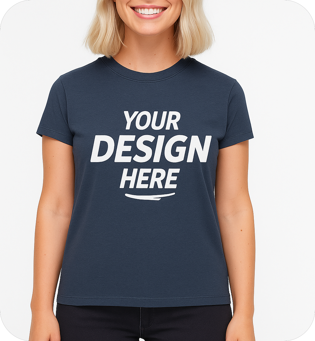 Women's plus-size cotton T-shirt