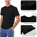 Men's Humorous "Dirty Mind" Graphic T-Shirt - 100% Cotton, Round Neck, Short Sleeve, Black, Perfect for Summer Running, Fitness & Casual Wear, Machine Washable, Great Gift for Men, Women, Dad, Mom & Friends
