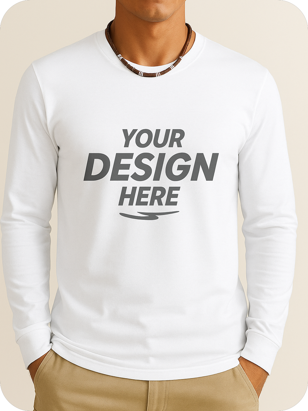 Men's Crew Neck Long Sleeve T-Shirt